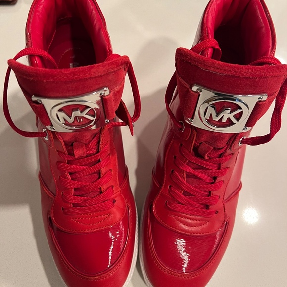 MK Nikko High Top Fashion Sneaker - Red - Size 11 - Picture 3 of 5